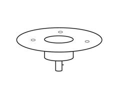 EHSRB Maxim  Tube fixing flange EHS RB Painted mild steel